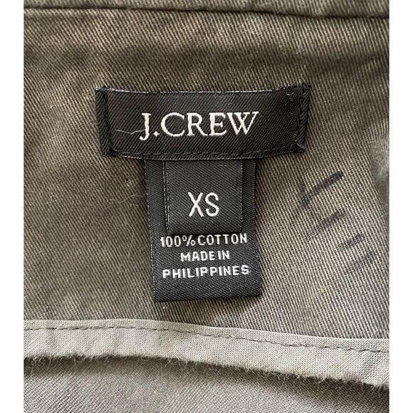 J. Crew Women's XS Olive Green Full Zip Crop Bomber Jacket - Picture 5 of 6